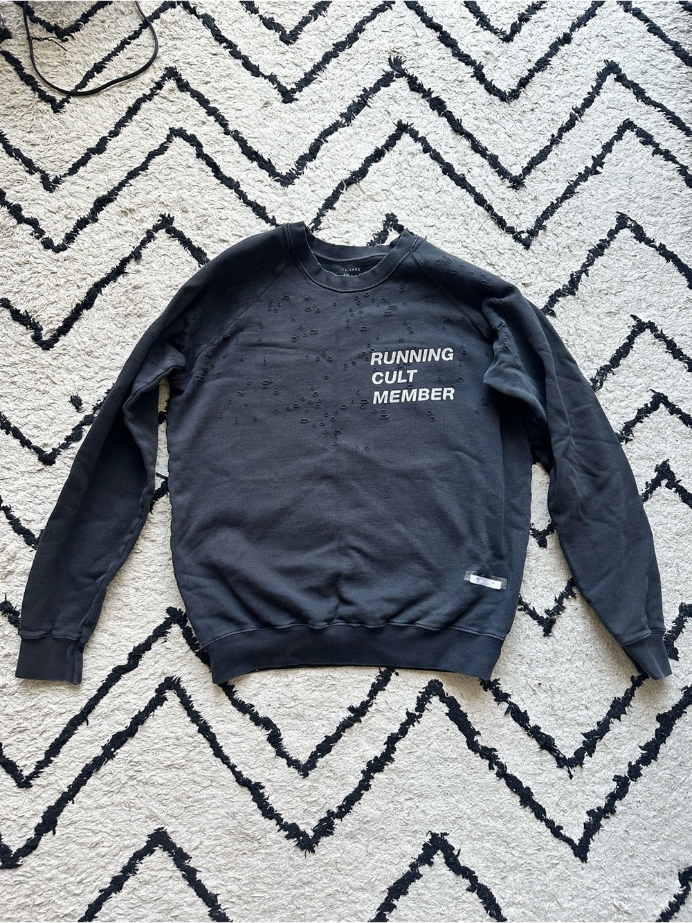 Satisfy Running Cult Member Black MothTech Sweatshirt